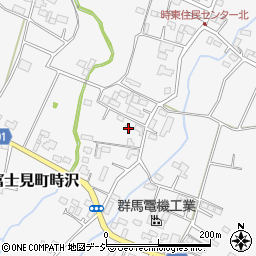 群馬県前橋市富士見町時沢1104周辺の地図