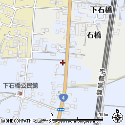 栃木県下野市下石橋324周辺の地図
