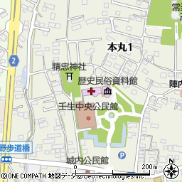 壬生町立図書館周辺の地図