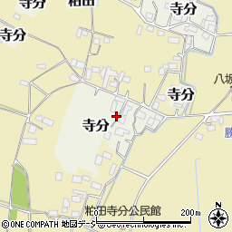 栃木県真岡市寺分周辺の地図
