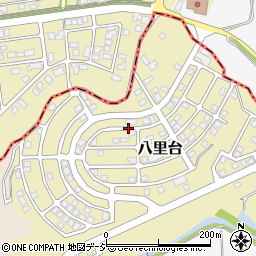 石川県小松市八里台周辺の地図