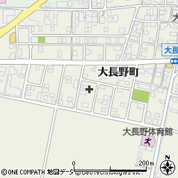 石川県能美市大長野町ル周辺の地図