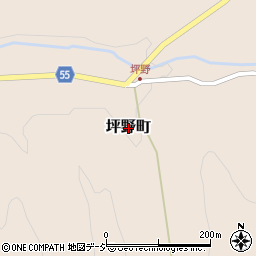 石川県能美市坪野町周辺の地図