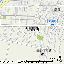 石川県能美市大長野町ル17周辺の地図