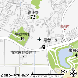 石川県能美市佐野町卯周辺の地図