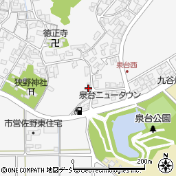 石川県能美市佐野町ム周辺の地図