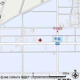 石川県能美市牛島町リ周辺の地図