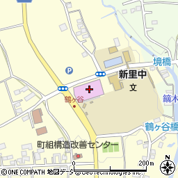 桐生市新里社会体育館周辺の地図