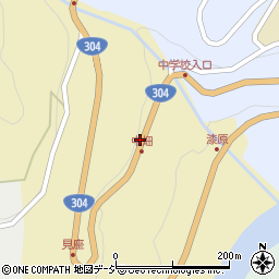 富山県南砺市中畑周辺の地図