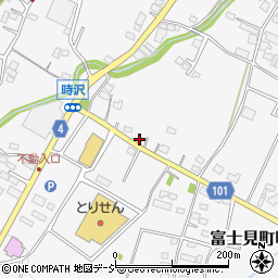 群馬県前橋市富士見町時沢757-1周辺の地図