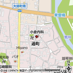 小倉内科周辺の地図