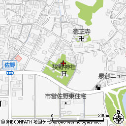 石川県能美市佐野町（ノ）周辺の地図