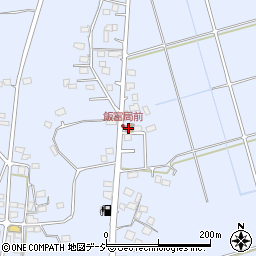 飯富郵便局周辺の地図