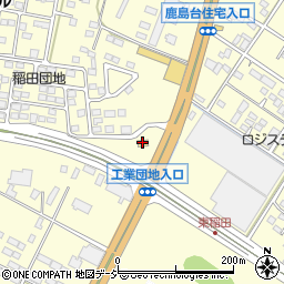 ファミリーマートひたちなか稲田店周辺の地図