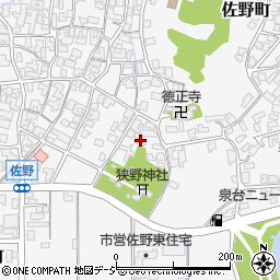 石川県能美市佐野町ヲ128周辺の地図