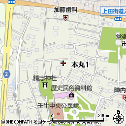 栃木県下都賀郡壬生町本丸1丁目周辺の地図