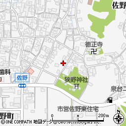 石川県能美市佐野町ヲ134周辺の地図