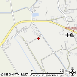 長野県池田町（北安曇郡）中島周辺の地図