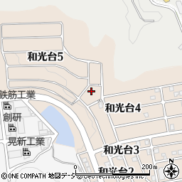 和光台3号公園周辺の地図