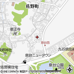 石川県能美市佐野町甲109周辺の地図