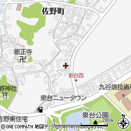 石川県能美市佐野町甲110周辺の地図