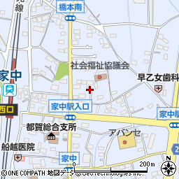 栃木県栃木市都賀町家中2358周辺の地図
