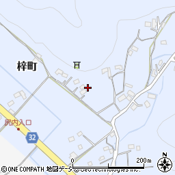 栃木県栃木市梓町204-1周辺の地図