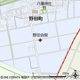 野田会館周辺の地図