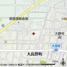 石川県能美市大長野町ト11-1周辺の地図