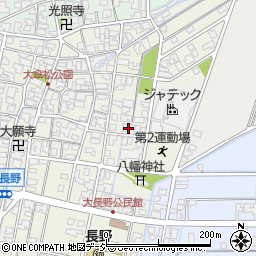 石川県能美市大長野町ロ周辺の地図