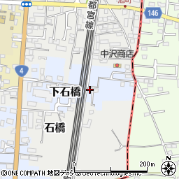 栃木県下野市下石橋718-4周辺の地図