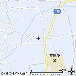 長野県上田市真田町本原中原周辺の地図