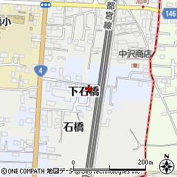 栃木県下野市下石橋718-13周辺の地図
