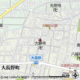 石川県能美市大長野町ハ周辺の地図