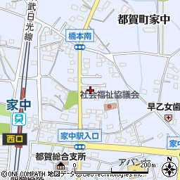 栃木県栃木市都賀町家中2364周辺の地図