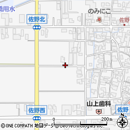石川県能美市佐野町ニ周辺の地図