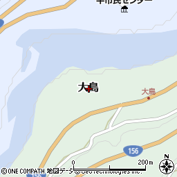 富山県南砺市大島周辺の地図