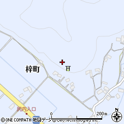 栃木県栃木市梓町周辺の地図