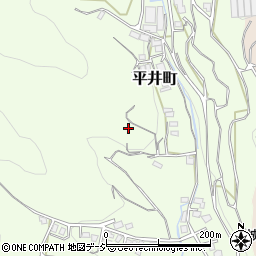 群馬県桐生市平井町周辺の地図