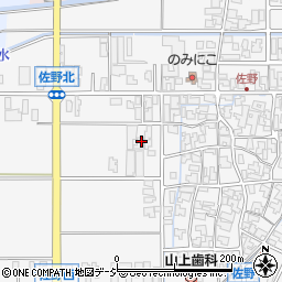 石川県能美市佐野町ニ22周辺の地図