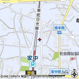 栃木県栃木市都賀町家中5932-3周辺の地図