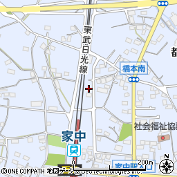 栃木県栃木市都賀町家中5947周辺の地図