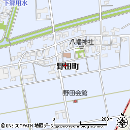 石川県小松市野田町周辺の地図