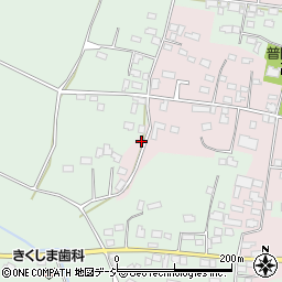 栃木県芳賀郡益子町上山77周辺の地図
