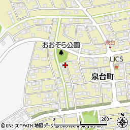 石川県能美市泉台町（西）周辺の地図