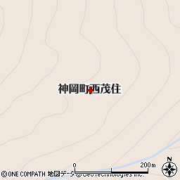 岐阜県飛騨市神岡町西茂住周辺の地図