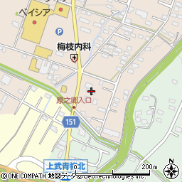群馬県前橋市富士見町原之郷757周辺の地図