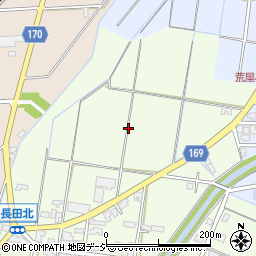 石川県小松市長田町ワ周辺の地図
