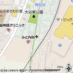 栃木県真岡市大谷新町10-5周辺の地図