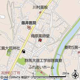 梅原薬師堂周辺の地図